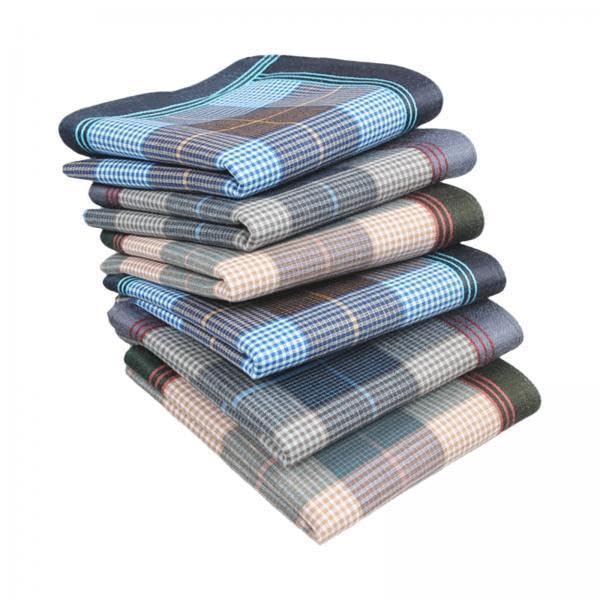 merishopp 2x6Pcs Handkerchief Hankies 40Cmx40cm Soft for Wedding Prom Fathers| Casual | Daily Wear | Party Wear-picture-28
