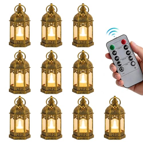 Lanternes de table dorées pour illuminer vos soirées de mariage et Ramadan