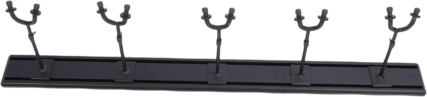 Fabater Guitar Wall Mount, 5 Adjustable Hooks 270 Degree Rotation Space Saving Multi Guitar Stand, Rack with Aluminum Rail for Acoustic Electric Bass Ukulele