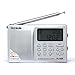 Produktbild TECSUN PL-606 Digital PLL Portable Radio FM Stereo/LW/SW/MW DSP Shortwave Radio with Alarm Clock and External Antenna (Silver)
