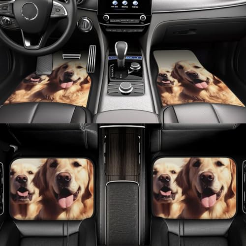Tapis de sol de voiture antidérapants universels pour camionnette et camion protection 4 pièces