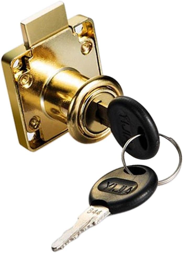 Office Desk Drawer Locker Cupboard Closet Security Lock Gold 22mm|Home & Garden | Home Improvement | Building & Hardware | Cabinets & Cabinet Hardware | Cabinet & Drawer Locks