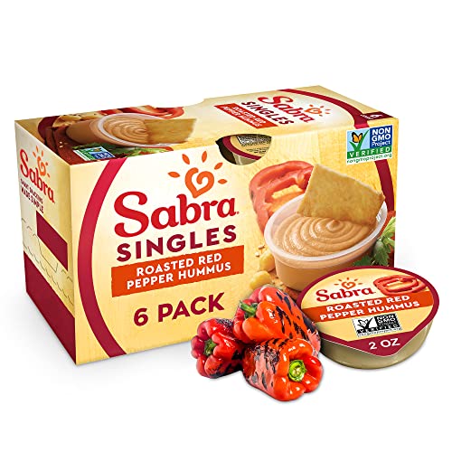 Sabra Roasted Red Pepper Hummus, Great For On The Go Snacks And Lunches, 2 Oz (Pack Of 6) #TOP6