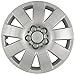 15 inch Hubcaps Best for 2003-2004 Toyota Corolla - (Set of 4) Wheel Covers 15in Hub Caps Silver Rim Cover - Car Accessories for 15 inch Wheels - Snap On Hubcap, Auto Tire Replacement Exterior Cap