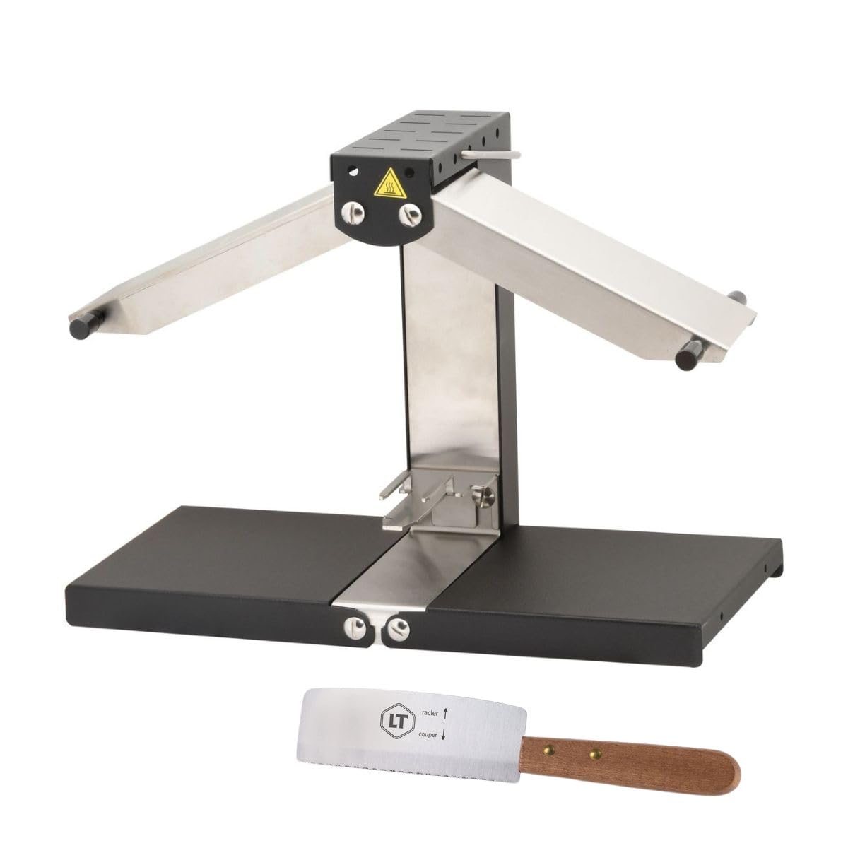 Louis Tellier - Traditional Raclette Melter Black, 1/4 Wheel, 2-6 People