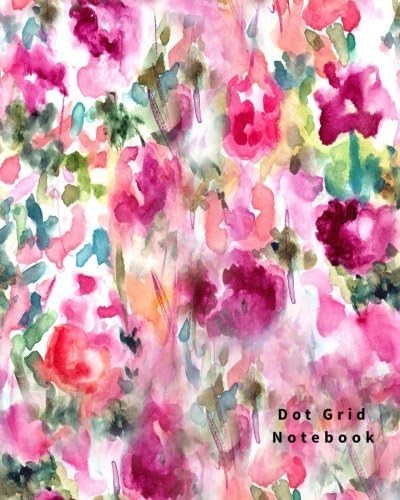 Dot Grid Notebook: 110 Dot Grid pages (Floral) Paperback – February 2, 2017