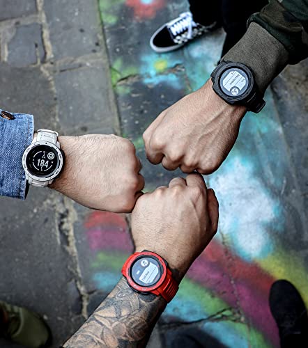 Image of Garmin Instinct, Rugged Outdoor Watch with GPS, Features GLONASS and Galileo, Heart Rate Monitoring and 3-axis Compass, Lakeside Blue