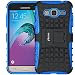 J3 Case, Galaxy Amp Prime Case, ykooe (Armor Series) Heavy Duty Protection Hybrid Shockproof Dual Layer Protective Case Cover With Stand for Samsung Galaxy J3 / Amp Prime / Express Prime (Blue)