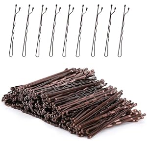 100 Pcs Bobby Pins 5cm Hair Clips Hair Grips for Thick, Thin & Curly Hair Styling (Brown)