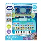 VTech Swipe & Learn Laptop, Educational Toy for Toddler with Phonics, Counting, Computer Skills, Encourages Language Development, Logical Thinking, Gift for Ages 18, 24 Months +, English Version