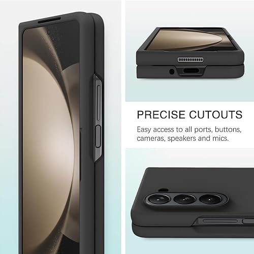 Miniatura 4 de Compatible con Samsung Galaxy Z Fold 6, Slim Fit Funda de protección de cuerpo completo para mujeres y niñas, cubierta trasera de policarbonato duro