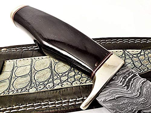 KE-042-HK Beautiful Custom Handmade Damascus Knives- 14.75” Inches Hunting Knife