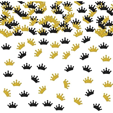Ambishi 120pcs Crown Confetti for Parties Cover
