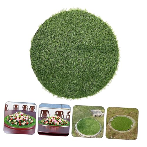 Yardwe Teppich Schachtdeckel Dekoration Rasen Herbst Tischsets Kunstrasen Schreibtischunterlage Teppiche Esstischzubehör Tischdekoration Kaffee gefälschter Rasen Keine Worte