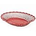 TABLE PASSION - CORBEILLE PAIN 30X24 INOX ROUGE
