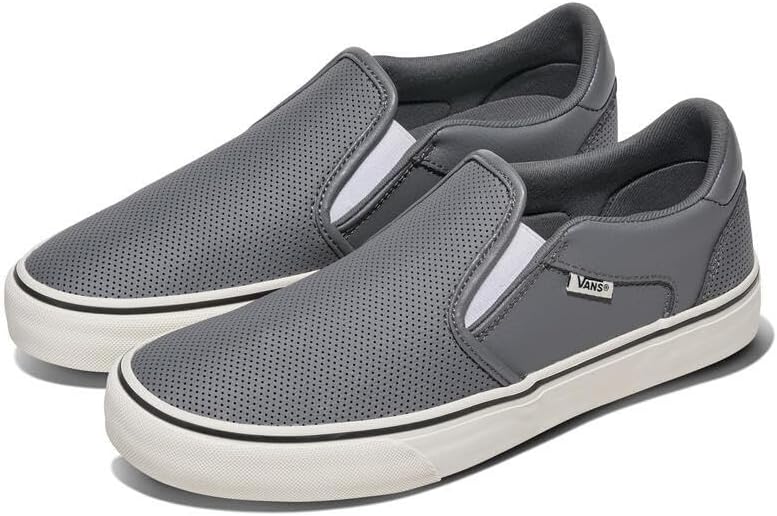 Vans Mens Asher Deluxe Slip-on Shoe | Comfortable Sneakers for Fashion, Walking & Everyday Wear - Image 2