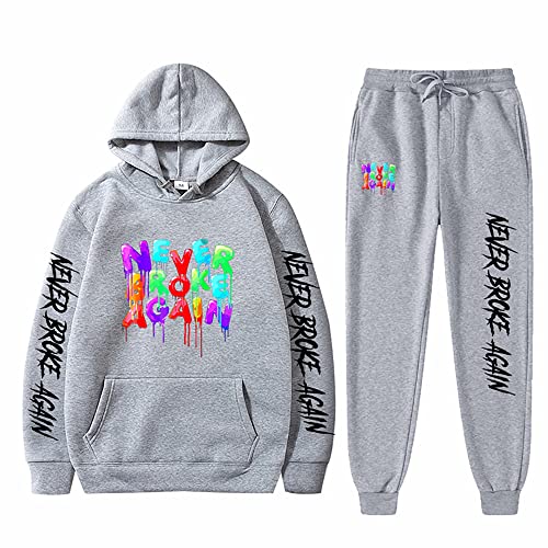 PETER HAWKINS Hip Hop 2-piece hoodie and pants Fans Sweatshirts Printed Casual Clothes Large