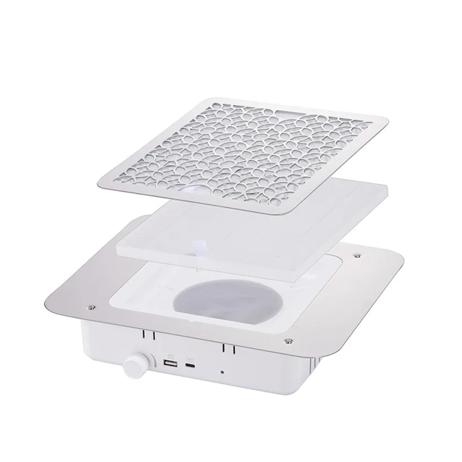 Aspirador integrado de gran hoja de ventilador clavos 3500 rpm X30 succión sin filtro polvo máquina motor escobillas 48 W