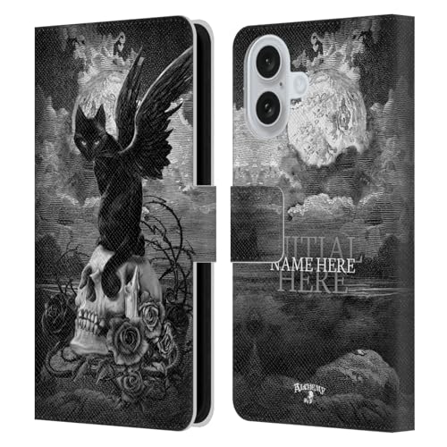 Coque en Cuir iPhone 16 Personnalisable Idée Cadeau Idéale Alchemy Gothic
