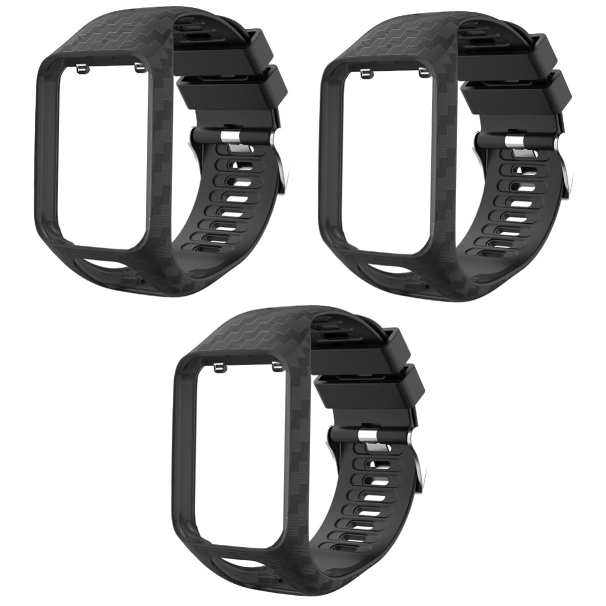 Housoutil Lot De 3 Bracelets De Rechange Confortables En Silicone Compatibles Avec 2 Bracelets Faciles À Utiliser Et Plusieurs Couleurs.