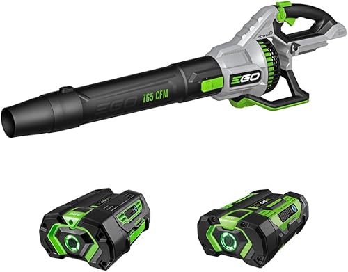EGO POWER+ Leaf Blower Cordless 765 CFM with 56V 5.0Ah Battery and 320W Charger Included (LB7654) Plus Extra 2.5Ah Battery (BA1400T)