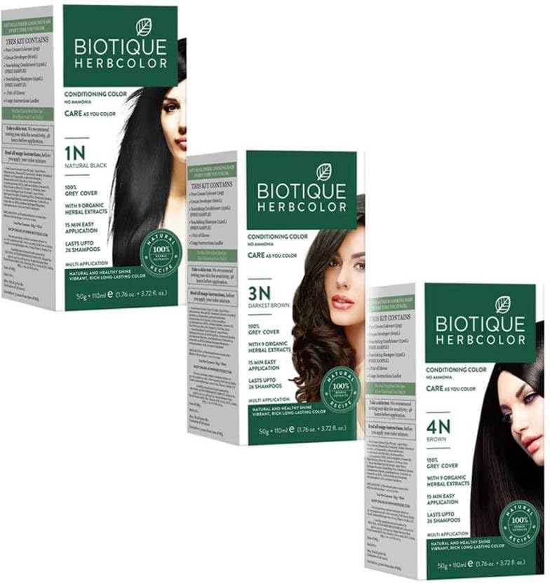 BIOTIQUE HC-01 N,HC-03 N,HC-04 N,NATURAL BLACK-HC.01 N,DARKEST BROWN-HC.03 N,BROWN-HC.04 N