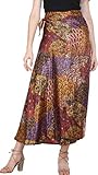  Exotic India - Falda larga con estampado de flores - Multi - Talla única