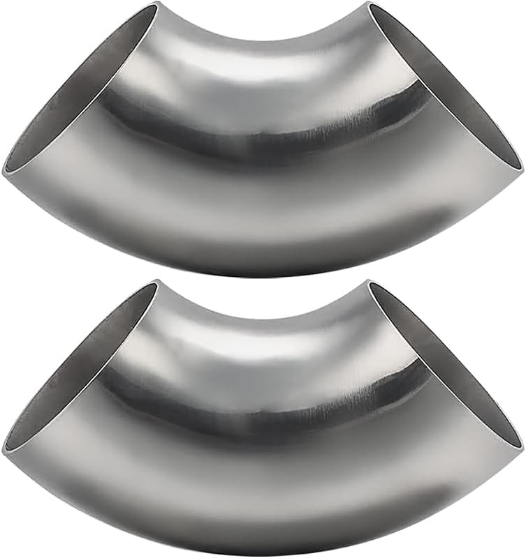 Curva de escape 90° em aço inoxidável SS304 cotonlake, 4" – 2 unidades