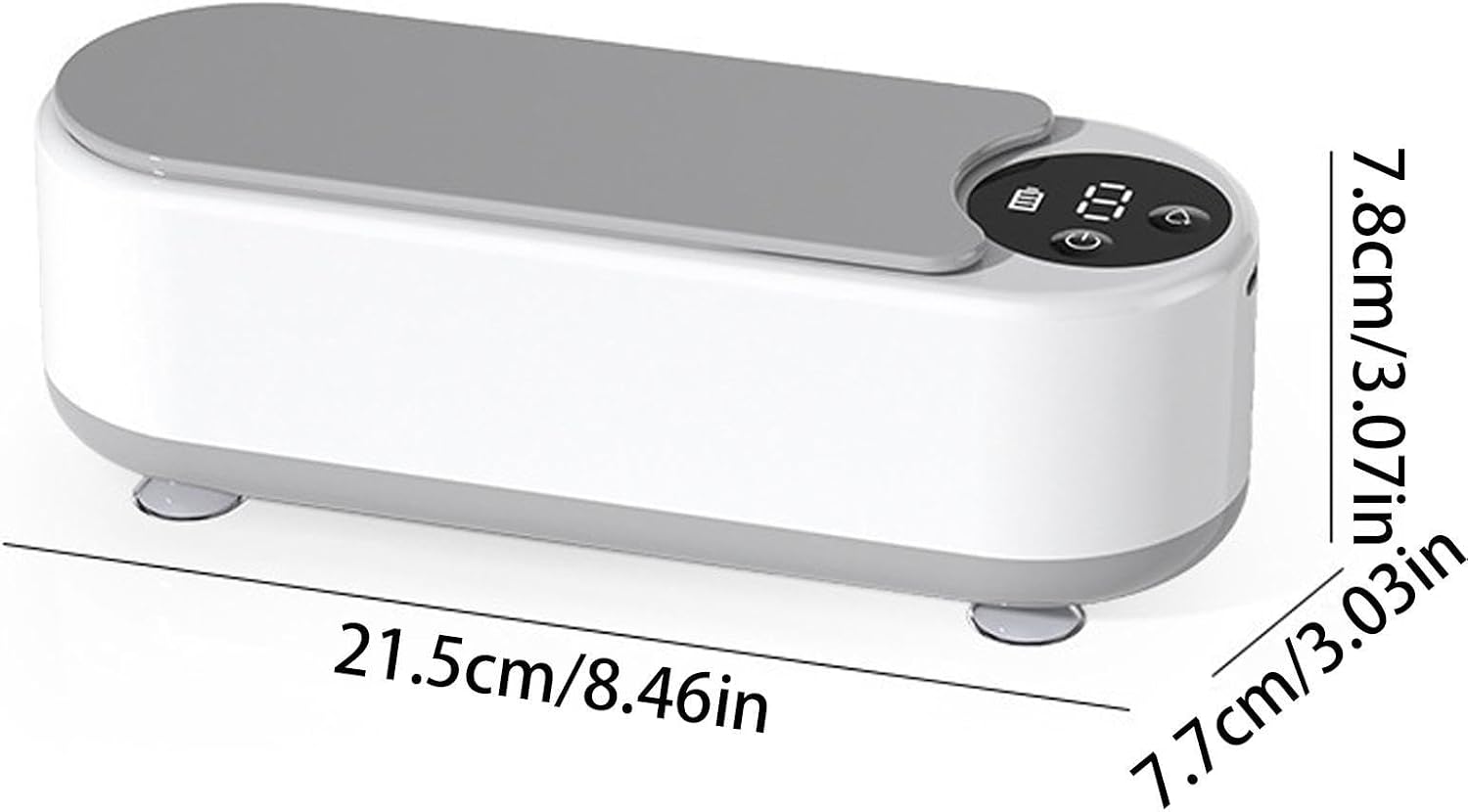 Ultrasonic Glasses Cleaner - 45000Hz Jewelry Washer, Vibration Cleaning