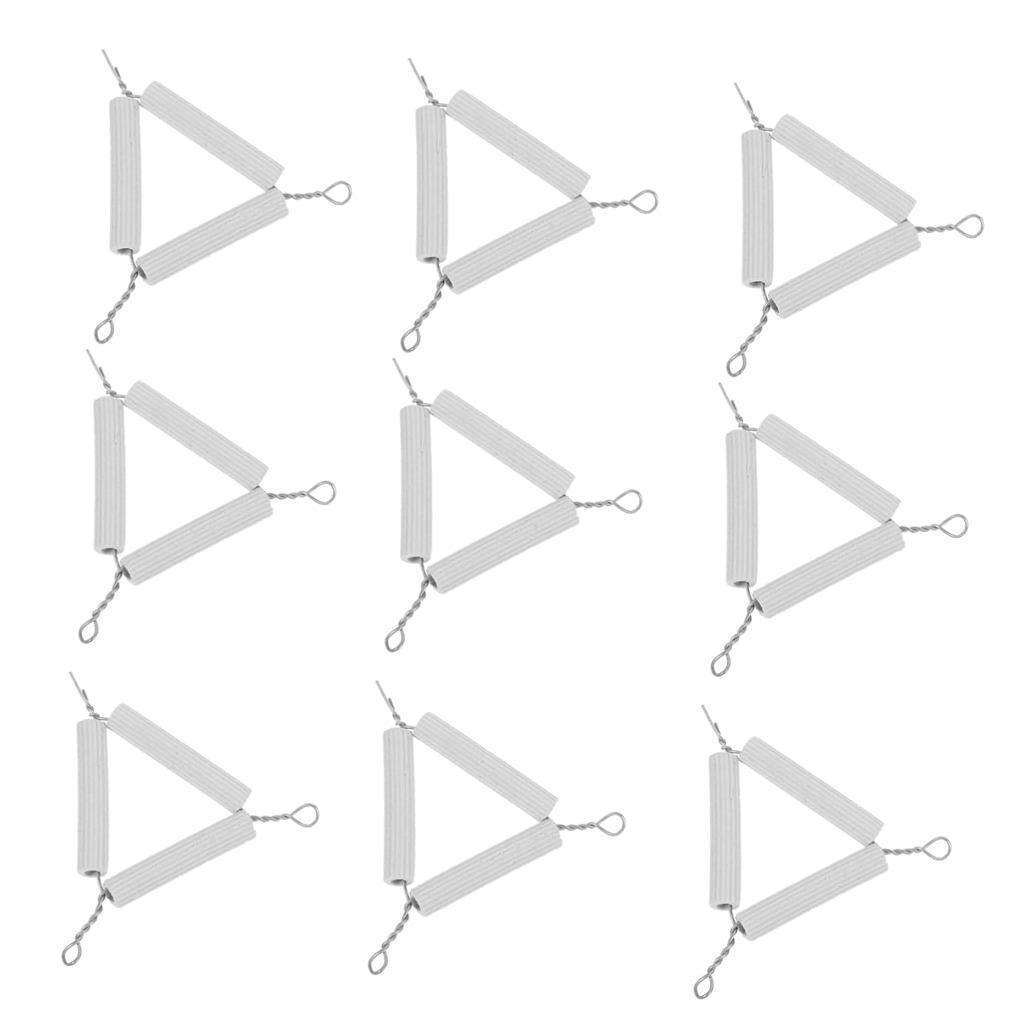 10pcs Practical Labs Crucible Shelf Triangle Crucible Holder for Chem Experiments