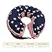 Dog Inflatable Neck Collar, Soft Dog Neck Donut Collar Cones for Small Pet Recovery Protective Cone for for Large Medium Small Cats After Surgery (Blue USA Flag L)