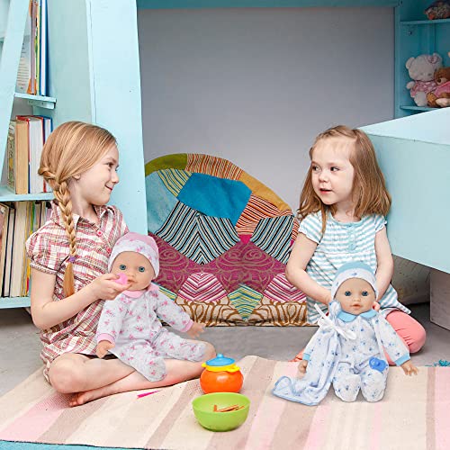 Soft Body Twin Baby Dolls For Toddlers In Gift Box, 12 Inch Baby Doll With Pacifier, Baby Girl Doll And Baby Boy Doll #TOP4