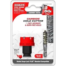 Diablo Steel Demon Carbide Teeth Hole Cutter - 1-1/8" Diameter, 1/4" Length