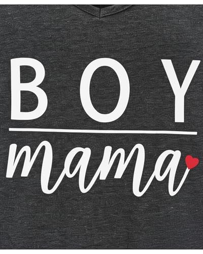 Image of Boy Mama Matching Mommy and Me Outfits Mom Daughter Shirts Mothers Day Outfits Mama Mini Clothing