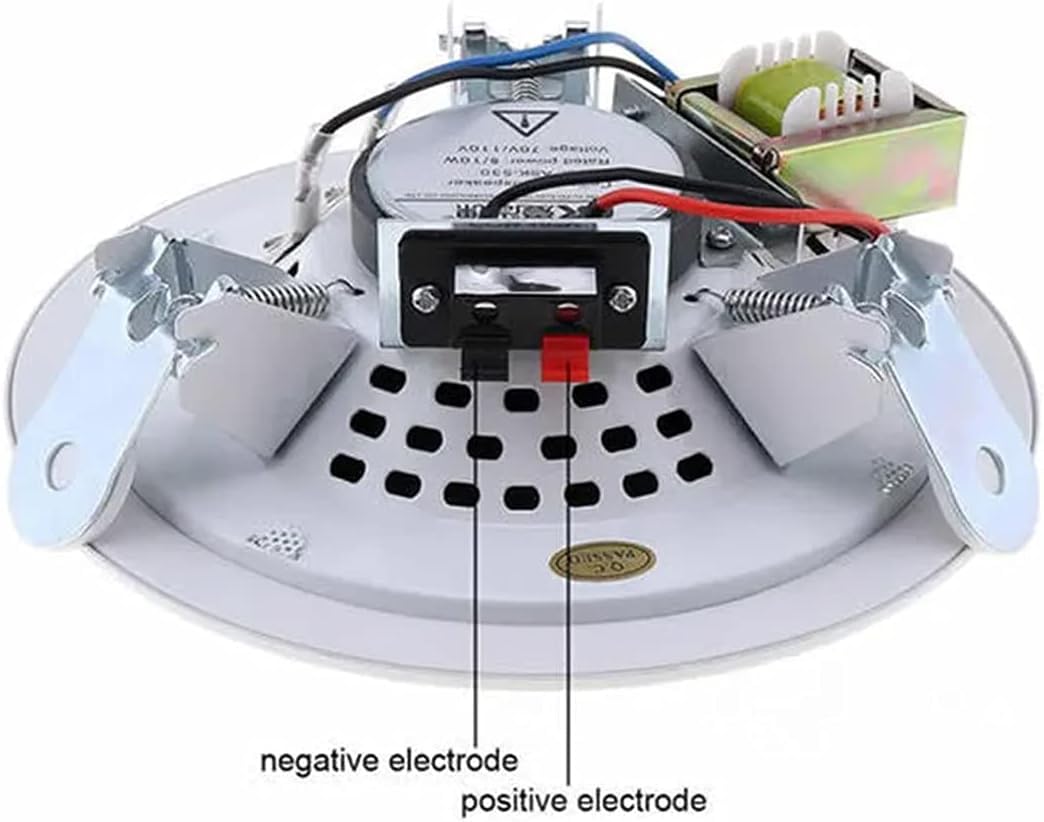 Speaker da Incasso Audio per Soffitto Filodiffusione Kit 4 pz Bianco