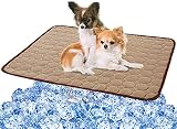 VeMee Cooling Mat Pad for Dogs Cats Ice Silk Mat Cooling Blanket Cushion for Kennel/Sofa/Bed/Floor/C