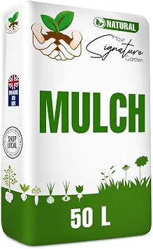 Laeto Organic Compost Mulch 50L, Garden Soil Improver with Composted Bark
