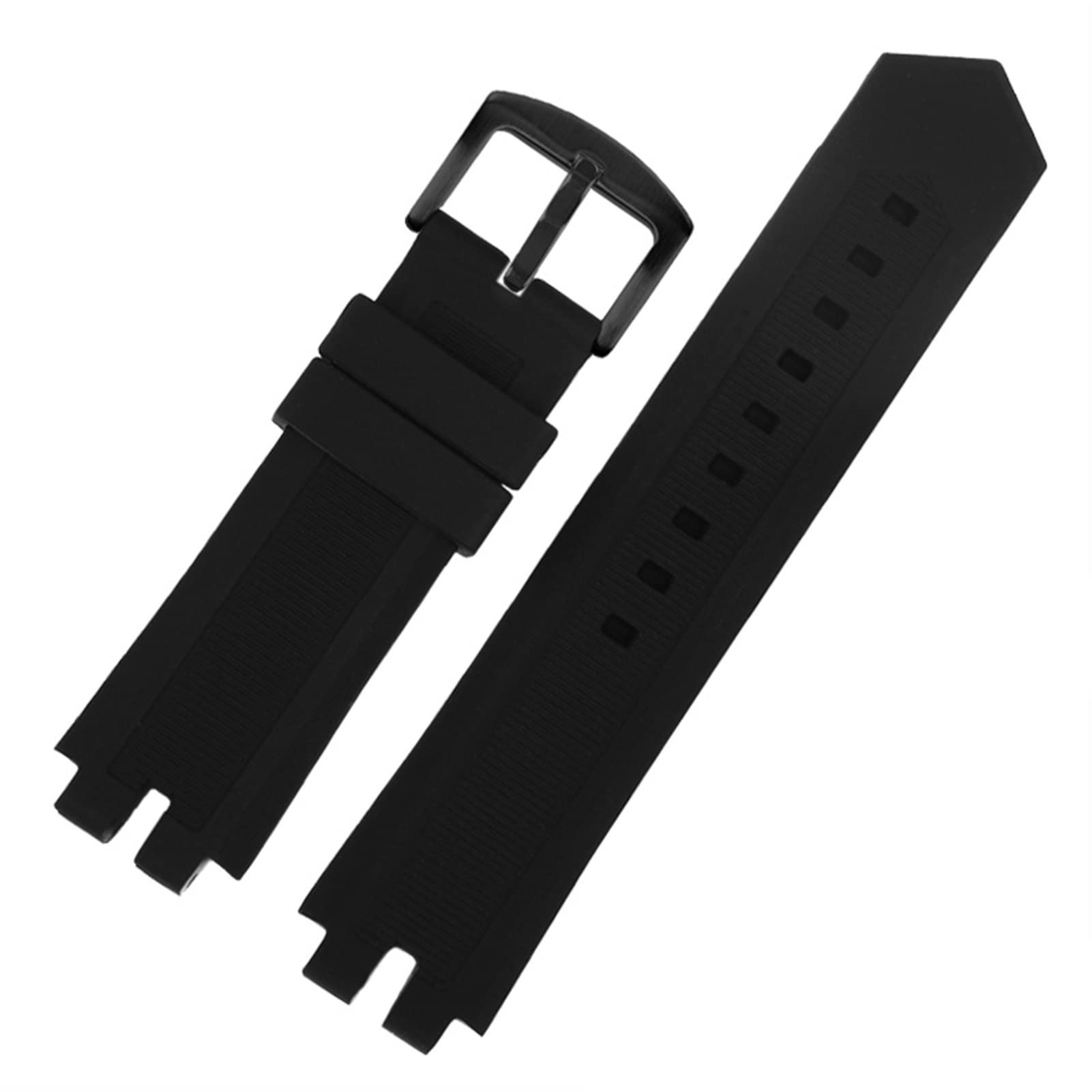Bracelet montre sport silicone Casio PRW 3000 3100 6000 6100Y résine noir