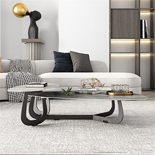 Marble Countertop Coffee Table Living Room Center Table Coffee Table Stainless Steel Home Furniture - Image 3