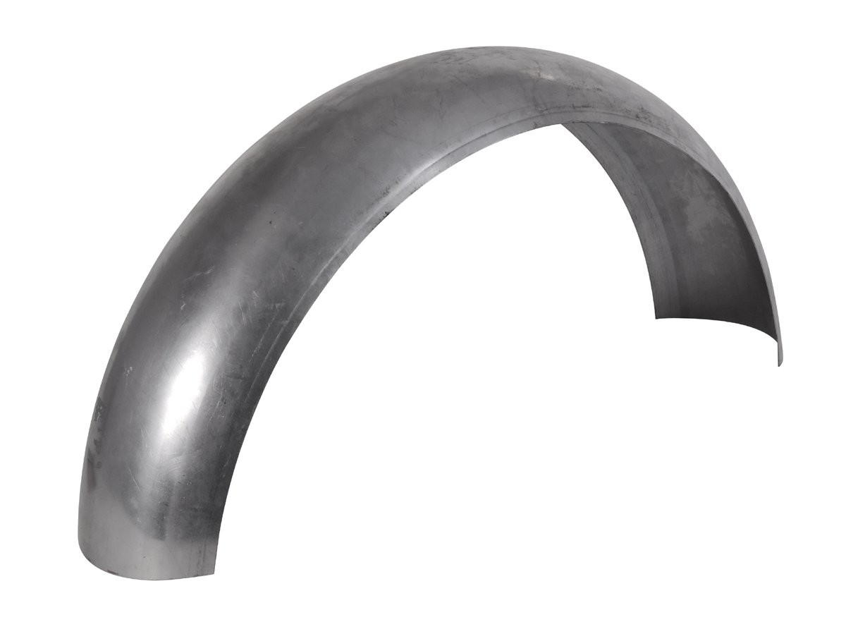 Universeller Heckfender aus Stahl, oberflächenverzinkt Breite: 150 mm Dicke: 1 mm ohne Bördelung