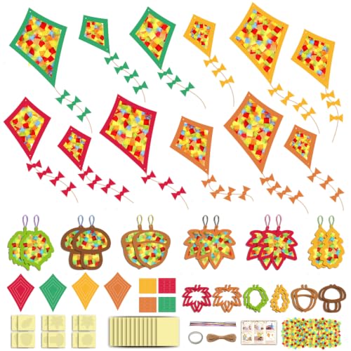 Herbstbasteln für kinder, 24 PCS Herbstdeko Basteln, DIY Herbst Bastelset Herbst Basteln mit Kindern… – Ansicht 1