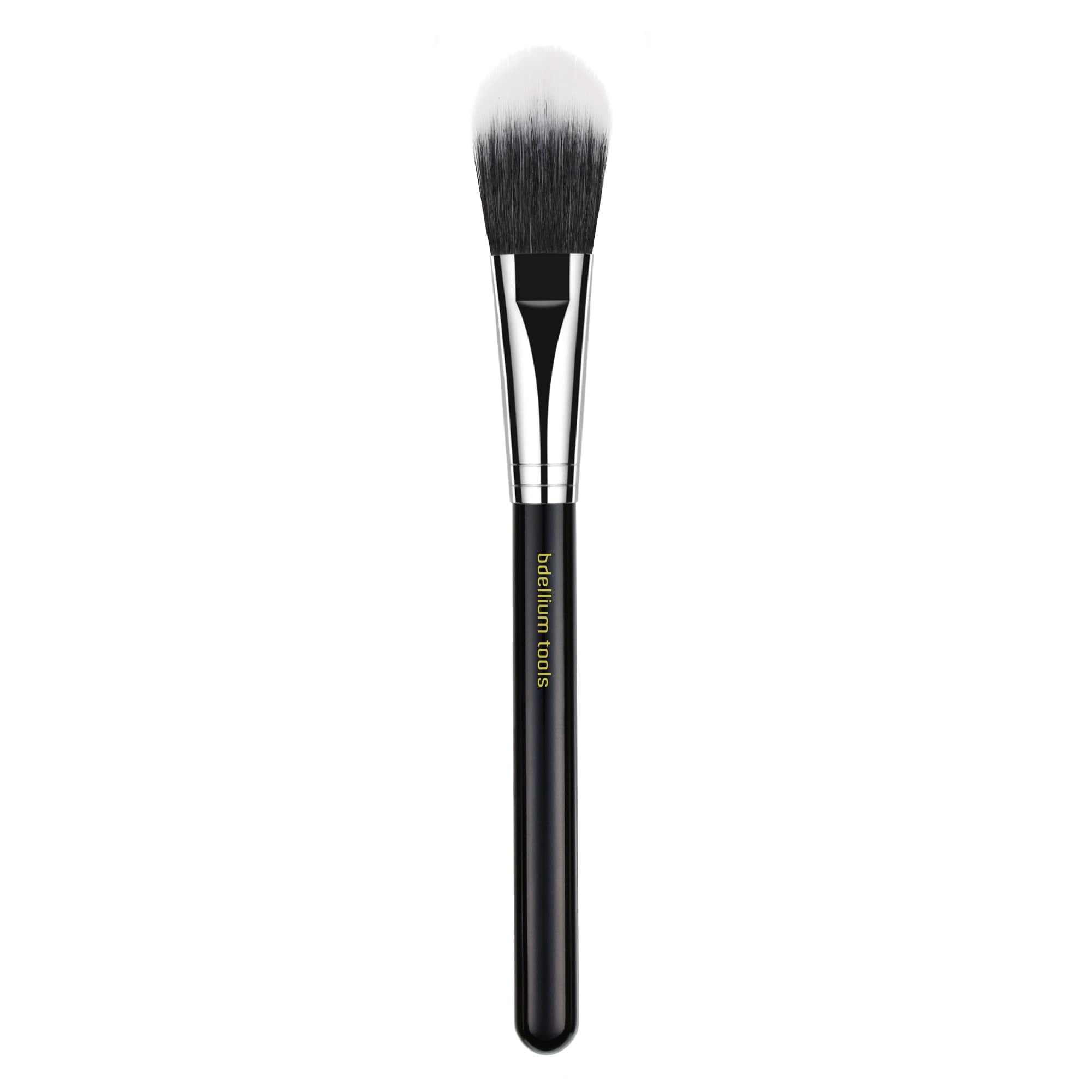 Professional Makeup Brush - Maestro Series 965 Duet Fiber Blusher - With Mix of Soft Synthetic & Natural Fibers, For Applying Pop of Color (Black, 1pc)