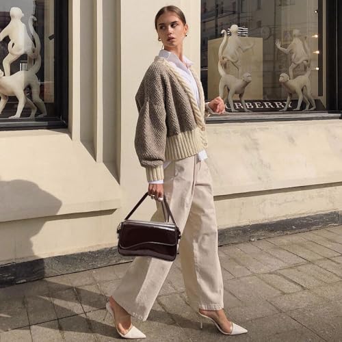 Image of Small Shoulder Bag for women,Crossbody Purses,Leather Tote Handbag Clutch Hobo Purse,with Zipper Closure for Women
