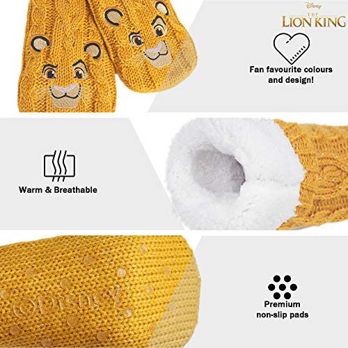 Disney Fluffy Socks for Women and Teenagers Soft Warm Slipper Socks Non Slip One Size Lounge Wear Gifts for Women 6