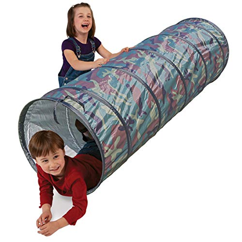 NARMAY Play Tunnel Camouflage Pop Up Tunnel for Kids Indoor / Outdoor Fun - 20.5 Dia. x 60 inch