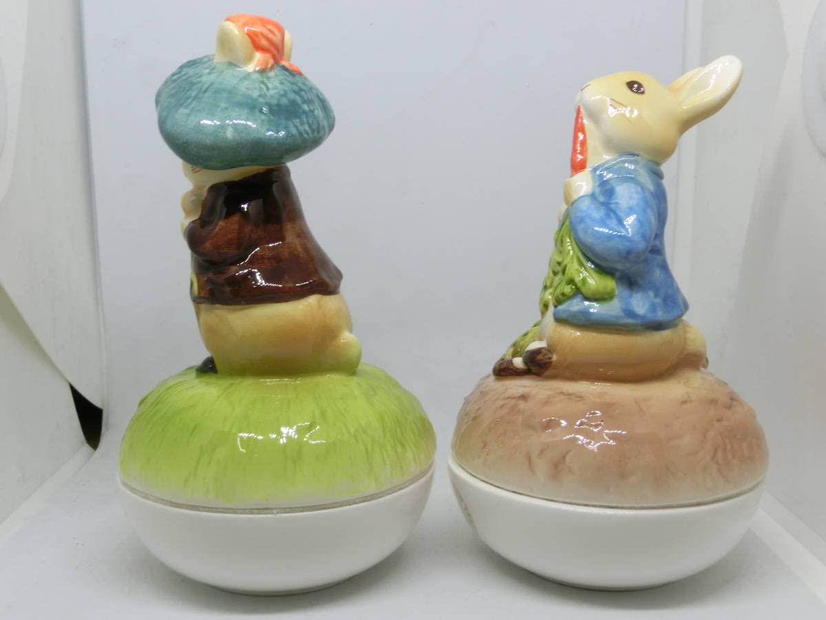 ピーターとベンジャミン タブロー りんご アップル ピーターラビット 置物 ピーターとベンジャミン タブロー りんご アップル ピーター