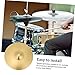 GOOHOCHY Cymbal Replacement for Drums Brass Accessory for Jazz Kits Lightweight and Easy to Install Upgrade for Drum Skills
