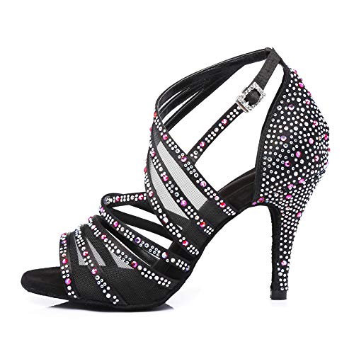Chaussures de danse latine avec strass pour femmes Tango Salsa FRYCL300