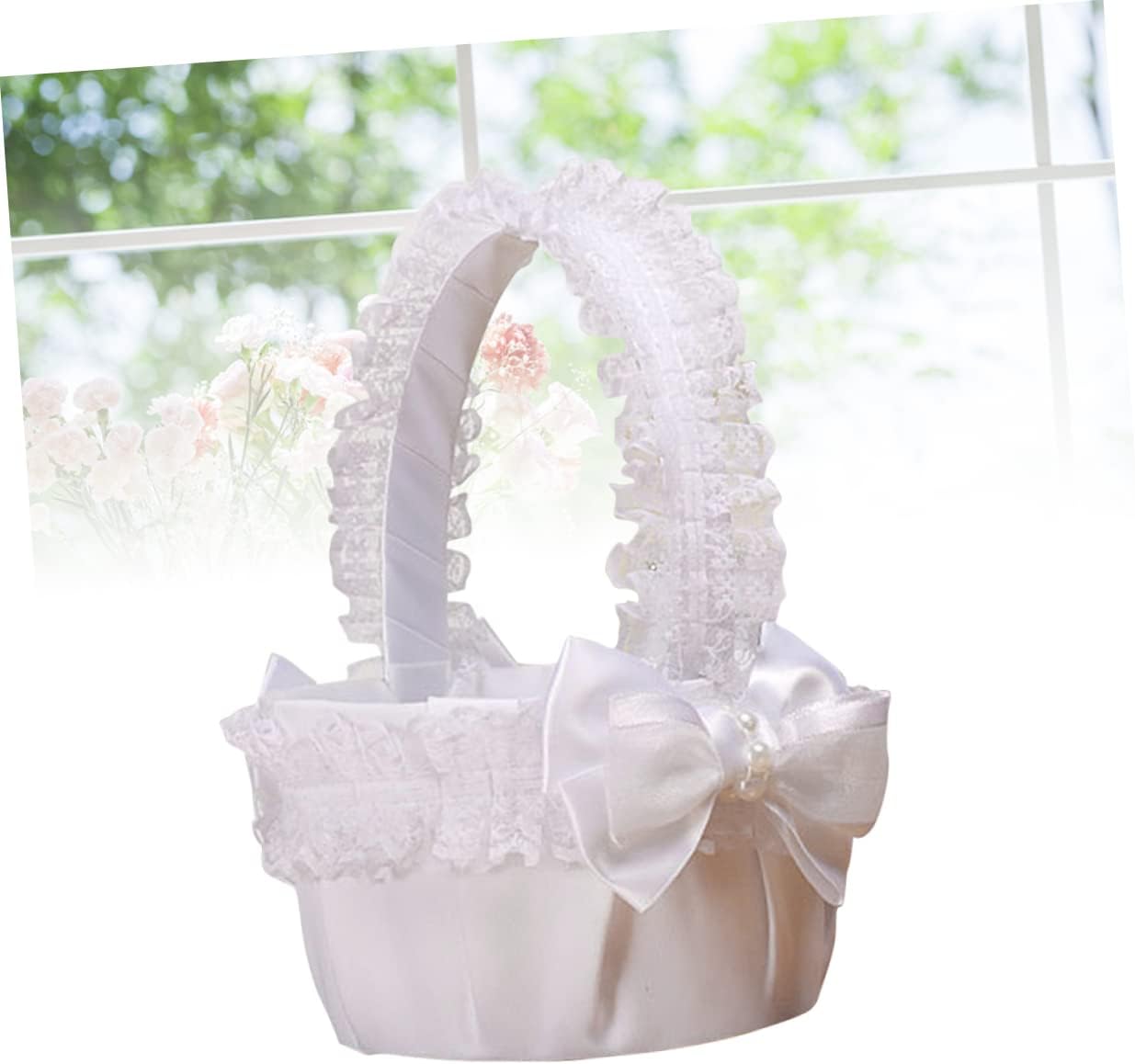 ABOOFAN 3pcs Flower Girl Basket Wedding Basket for Bridal Ceremony Perfect for Holding Flowers or Petals