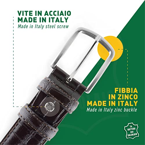 Handmade crocodile belt Made in Italy3